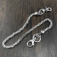 Badass Silver Motorcycle Pants Chain Skull Wallet Chain Long Biker Wallet Chain For Men - iwalletsmen