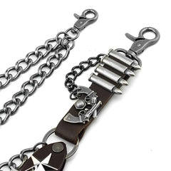 Badass Biker Heavy Metal Double Pants Chain Wallet Chain Motorcycle Punk Chain For Men - iwalletsmen