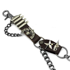 Badass Biker Heavy Metal Double Pants Chain Wallet Chain Motorcycle Punk Chain For Men - iwalletsmen