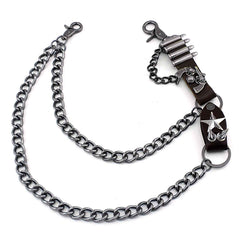 Badass Biker Heavy Metal Double Pants Chain Wallet Chain Motorcycle Punk Chain For Men - iwalletsmen