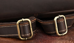 Vintage Leather Coffee Mens Backpack Satchel Backpack Travel Backpack Bags for Men - iwalletsmen