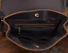 Vintage Leather Coffee Mens Backpack Satchel Backpack Travel Backpack Bags for Men - iwalletsmen