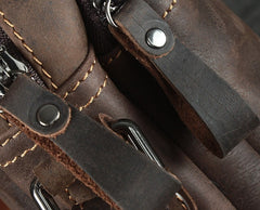 Cool Leather Mens Small Messenger Bag Tablet Side Bag Shoulder Bags For Men - iwalletsmen