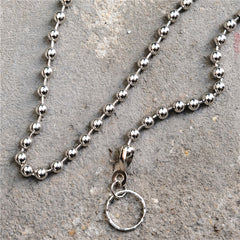 Badass Silver Bead Womens Mens Pants Chain Fashion Wallet Chain For Men - iwalletsmen