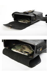 Brown LEATHER MEN'S 8 INCHES Small Side BAGs Vertical MESSENGER BAG Courier BAG FOR MEN - iwalletsmen