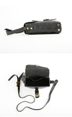 Brown LEATHER MEN'S 8 INCHES Small Side BAGs Vertical MESSENGER BAG Courier BAG FOR MEN - iwalletsmen