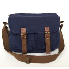 Green Canvas Messenger Bag Army Green Canvas Shoulder Bag Mens Cycling Bag For Men - iwalletsmen