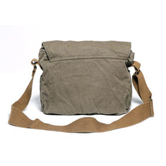 Green Canvas Messenger Bag Army Green Canvas Shoulder Bag Mens Cycling Bag For Men - iwalletsmen