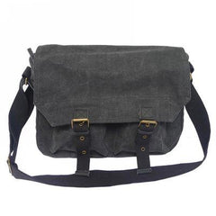 Blue Canvas Messenger Bag Blue Canvas Shoulder Bag Mens Cycling Bag For Men - iwalletsmen