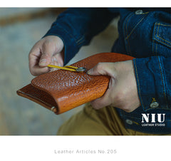 Tan Cool Leather Mens Long Wallet Brown Clutch Wallet Vintage Large Long Wallet Purse For Men - iwalletsmen
