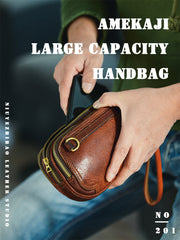 Coffee Cool Leather Mens Long Wallet Large Zipper Wallets Brown Wristlet Clutch Vintage Clutch Purse For Men - iwalletsmen