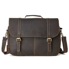 LEATHER MENS BRIEFCASE MESSENGER BAG WORK BAG Handbag FOR MEN - iwalletsmen