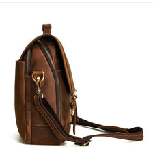 LEATHER MENS BRIEFCASE MESSENGER BAG WORK BAG Handbag FOR MEN - iwalletsmen