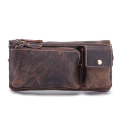 LEATHER MENS FANNY PACK FOR MEN BUMBAG Vintage WAIST BAG - iwalletsmen