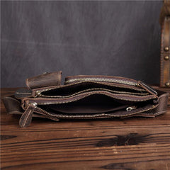 LEATHER MENS FANNY PACK FOR MEN BUMBAG Vintage WAIST BAG - iwalletsmen