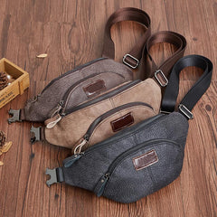 LEATHER MENS FANNY PACK FOR MEN BUMBAG Vintage WAIST BAGs - iwalletsmen