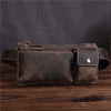 LEATHER MENS FANNY PACK FOR MEN BUMBAG Vintage WAIST BAG - iwalletsmen