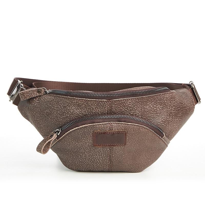 LEATHER MENS FANNY PACK FOR MEN BUMBAG Vintage WAIST BAGs - iwalletsmen