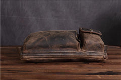 LEATHER MENS FANNY PACK FOR MEN BUMBAG Vintage WAIST BAG - iwalletsmen