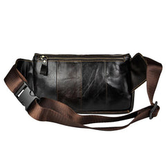 LEATHER MENS FANNY PACK WAIST BAG HIP PACK BELT BAG MEN - iwalletsmen