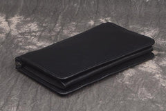 LEATHER MENS Wristlet Wallet Zipper Clutch FOR MEN - iwalletsmen