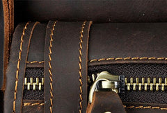 LEATHER MEN FANNY PACK SMALL WAIST BAG HIP PACK BELT BAG BUMBAG FOR MEN - iwalletsmen