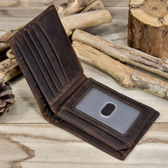 Bifold Leather Mens Wallet L Shape Wallet Billfold Wallet Multi Cards Wallet for Men