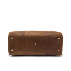 Vintage Brown Leather Men's Travel Bag Overnight Bag Weekender Bag For Men - iwalletsmen