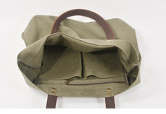 Green Large Canvas Womens Mens Tote Bag Shoulder Bag Tote Purse For Women - iwalletsmen