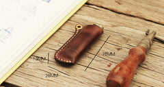 Leather Bic J3 J5 Lighter Case Leather Cricket Lighter Holder with strap Leather Lighter Covers For Men - iwalletsmen