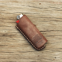 Leather Bic Lighter Case Leather Cricket Lighter Holder Leather Lighter Covers For Men - iwalletsmen