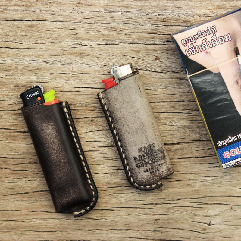 Leather Bic Lighter Case Leather Cricket Lighter Holder Leather