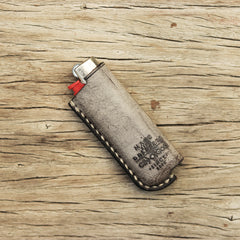 Leather Bic Lighter Case Leather Cricket Lighter Holder Leather Lighter Covers For Men - iwalletsmen