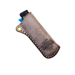 Leather Bic Lighter Cases Leather Cricket Lighter Holder with strap Leather Lighter Covers For Men - iwalletsmen