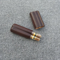 Leather Cigar Case Mens 2pcs Cigar Case Handmade Custom Leather Cigar Case for Men