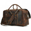 Leather Men's Overnight Bag Travel Bag Coffee Luggage Weekender Bag For Men