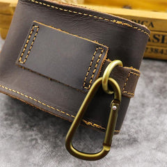 Leather Mens Cigarette Cases with Lighter Holder With Belt Loop Cigarette Holder For Men - iwalletsmen