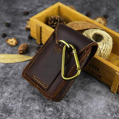 Leather Mens Cigarette Cases with Lighter Holder With Belt Loop Cigarette Holder For Men - iwalletsmen