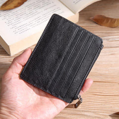 Leather Mens Card Wallets Cool Card Holders Card Holder Wallet Black Front Pocket Wallet For Men - iwalletsmen