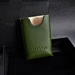 Yellow Leather Mens Soft Pack Cigarette Holder Case Hard Pack Cigarette Case for Men