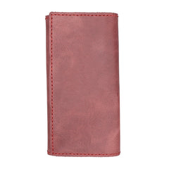 Leather Mens Trifold Long Wallet Handmade Lots Cards Checkbook Long Wallet for Men - iwalletsmen