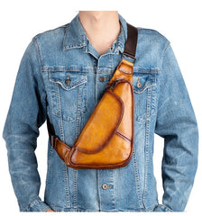 Leather Sling Bag For Men 