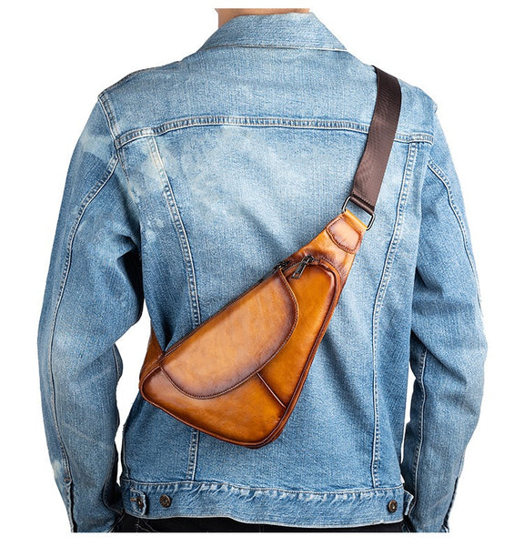 Leather Sling Bag For Men 