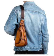 Leather Sling Bag For Men 
