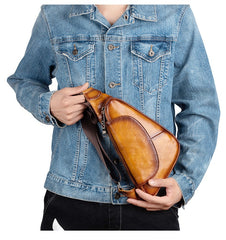 Leather Sling Bag For Men 