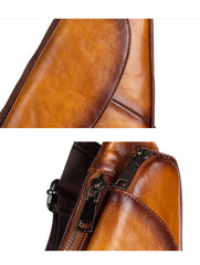 Inside of Leather Sling Bag For Men 