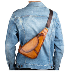 Leather Sling Bag For Men 