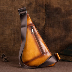 Back of Leather Sling Bag For Men 