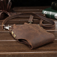 Leather Belt Pouch Men Hairstylist Tool barber pouch scissor case