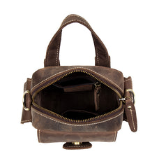 Leather Belt Pouch Mens Camera Bag Waist Bag Shoulder Bag for Men